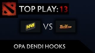 Dota 2 TI3 Top Play - Clip 13 - OPPA Dendi Hooks (Crowd Reactions)