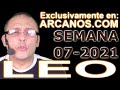 Video Horscopo Semanal LEO  del 7 al 13 Febrero 2021 (Semana 2021-07) (Lectura del Tarot)