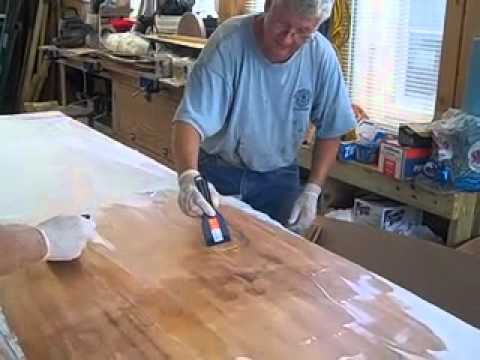 AMM Wooden Boat Building School Paddle Board - Fiberglass Cloth 