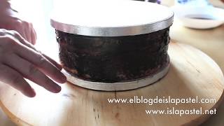 Como hacer un pastel con bordes rectos