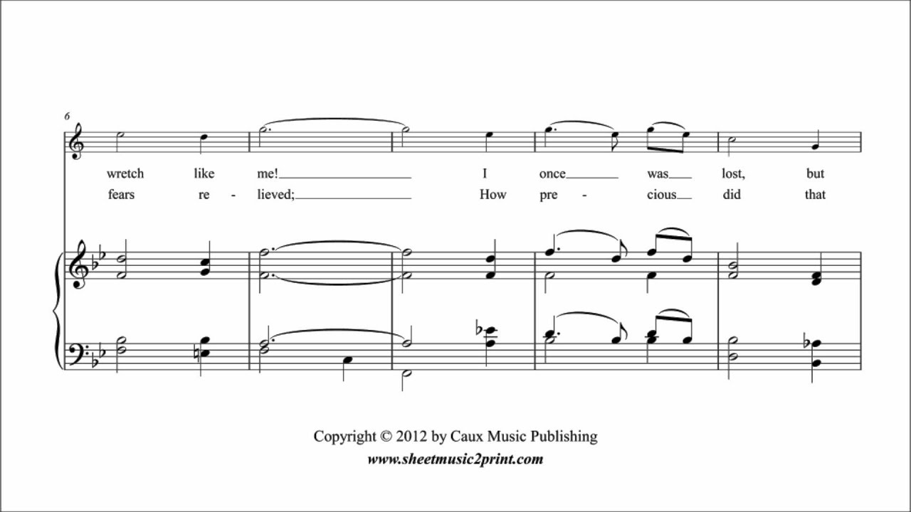 Clarinet Notes Tutorial Amazing Grace Christmas Song (Sheet Music). 