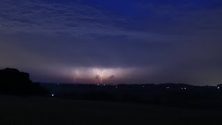 Thunderstorms Over Kent, UK - Time-Lapse - 18/07/14