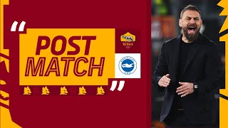 “Grande partita, tutti hanno dato il massimo” | DANIELE DE ROSSI AL TERMINE DI ROMA-BRIGHTON