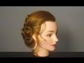   ,  . Elegant hairstyle for prom, wedding 