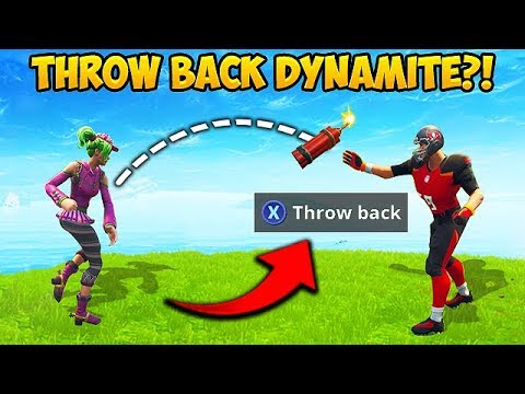 *TRICK* THROW DYNAMITE BACK! - Fortnite Funny Fails and WTF Moments! #397