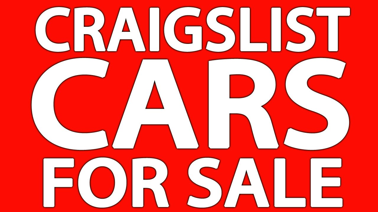 Craigslist Cars For Sale By Owner - YouTube