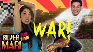 MINECRAFT WAR ON LASERCORNIA (Super Mari Fun Time)