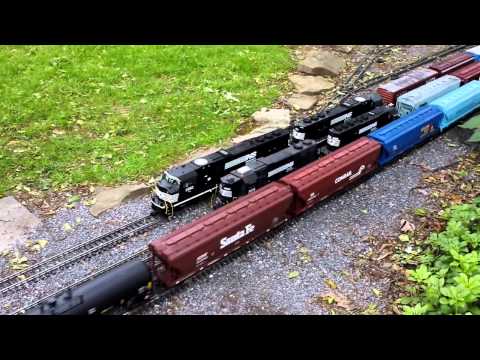 Train Yard - G Scale Trains - YouTube