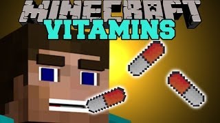 Minecraft: VITAMINS (GAIN USEFUL POTION EFFECTS!) Mod Showcase