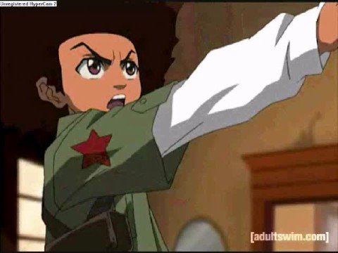 The Boondocks Gunfight (Riley vs. Huey) song:one blood - YouTube