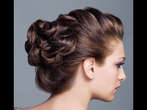 Hair styles - Messy 5 minutes updo (Prom/Homecoming/ Wedding bridal ...