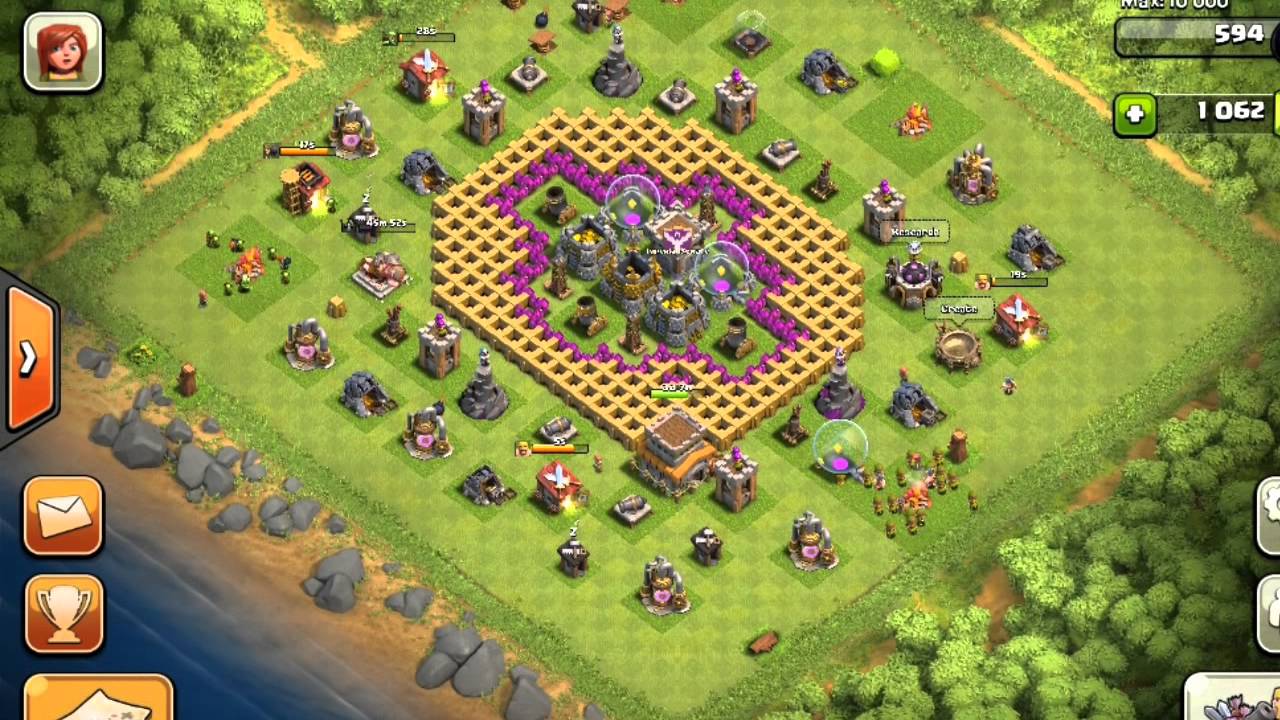 Farming Village Clash Of Clans Base ( NO Resources Lost ) - YouTube