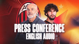 AC Milan v Slavia Praha | Pioli and Adli | Press conference | LIVE in English