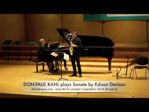 DON PAUL KAHL plays Sonate by Edison Denisov