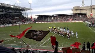 FC St. Pauli enters to Hell's Bells, 12.2.2011 Millerntor