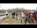 Cute Girls Jumping In The Mud Water At M13 Mud Bog