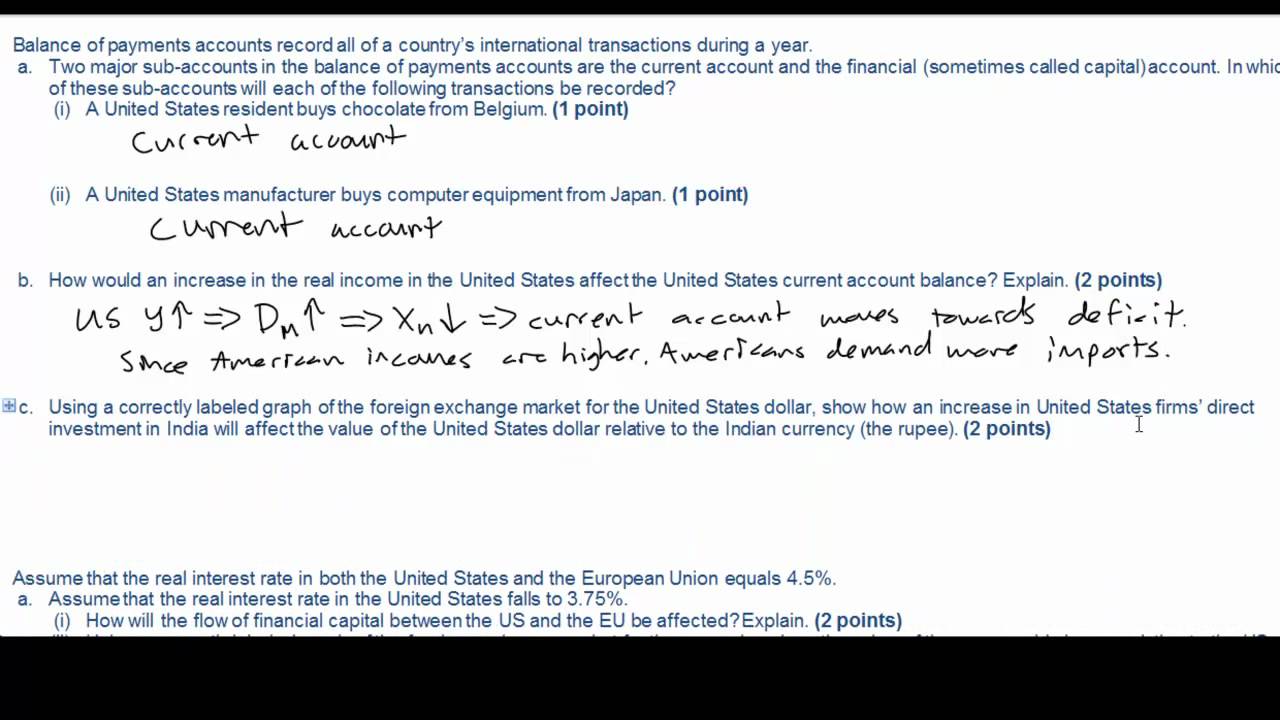 essay questions on balance of payments essay questions on balance of payments