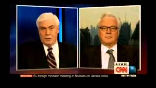 Vitaly Churkin gives an interview to the CNN on Ukraine