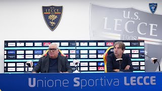 U.S. Lecce: Conferenza dell'Area Tecnica | Fine sessione calciomercato estivo 24/25