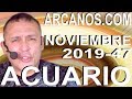Video Horscopo Semanal ACUARIO  del 17 al 23 Noviembre 2019 (Semana 2019-47) (Lectura del Tarot)