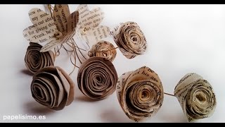 Tutorial Flores de Papel. Manualidades