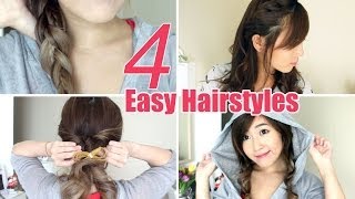 4 Easy & Cute Hairstyles