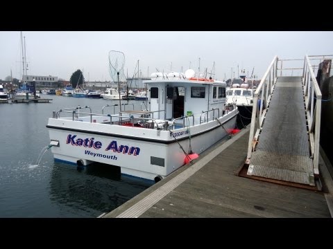 Katie Ann fast cat dedicated angling boat out of Weymouth Dorset UK