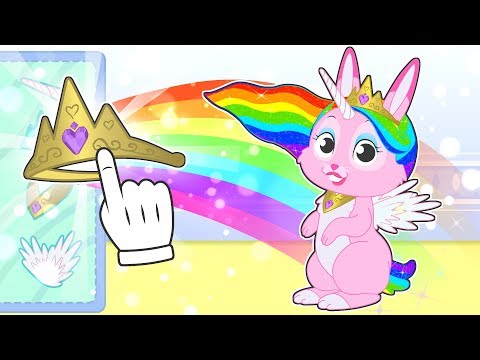 BABY PETS 🦄🌈 Ruby dress up as a unicorn with wings 👑 Cartoons for kids