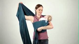 moby wrap newborn cradle hold
