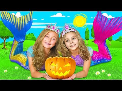 Sasha’s friends turned into Halloween Mermaids