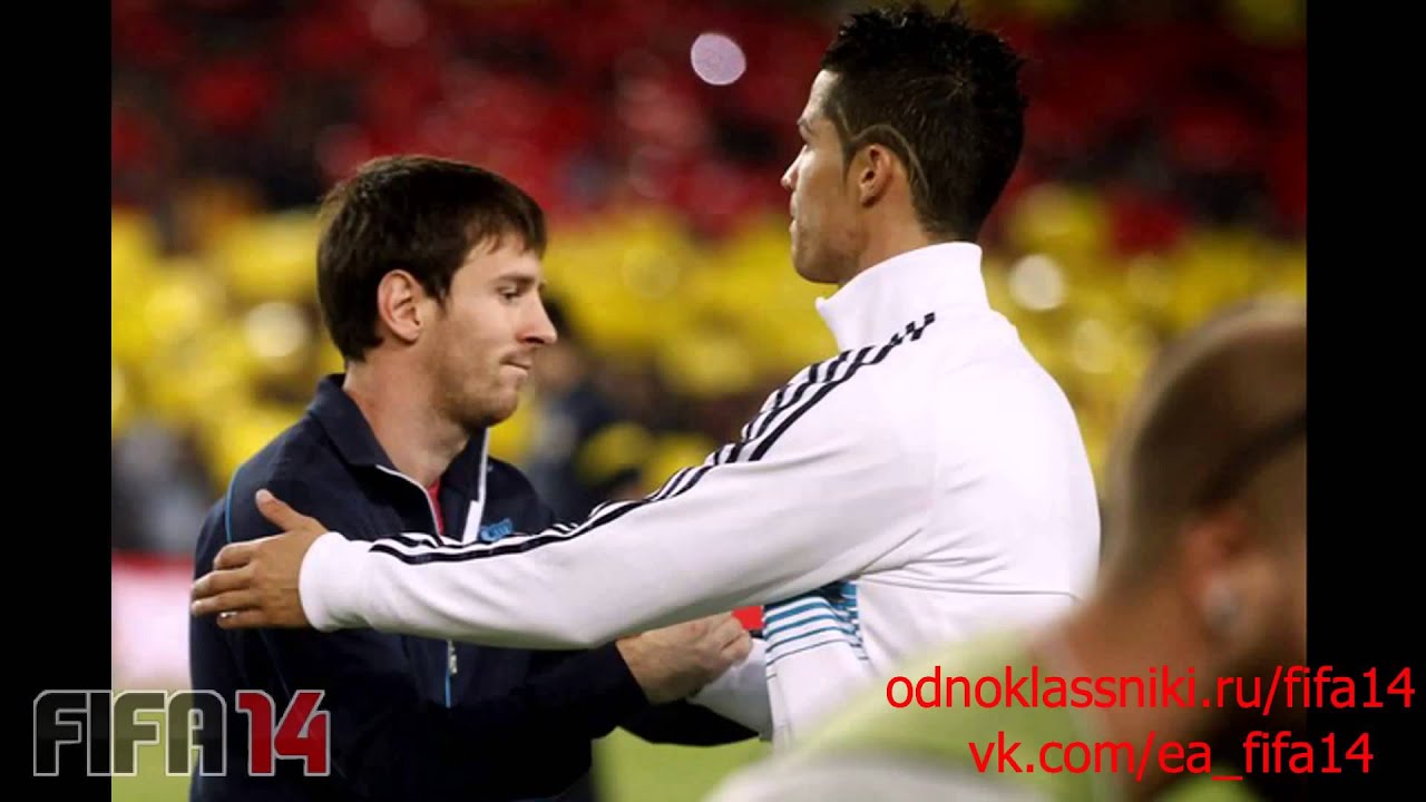 Lionel Messi and Cristiano Ronaldo friends vk.com/ea ...