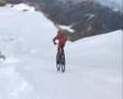 Markus STÖCKL's Downhill Mountain Bike Speed Record on Snow