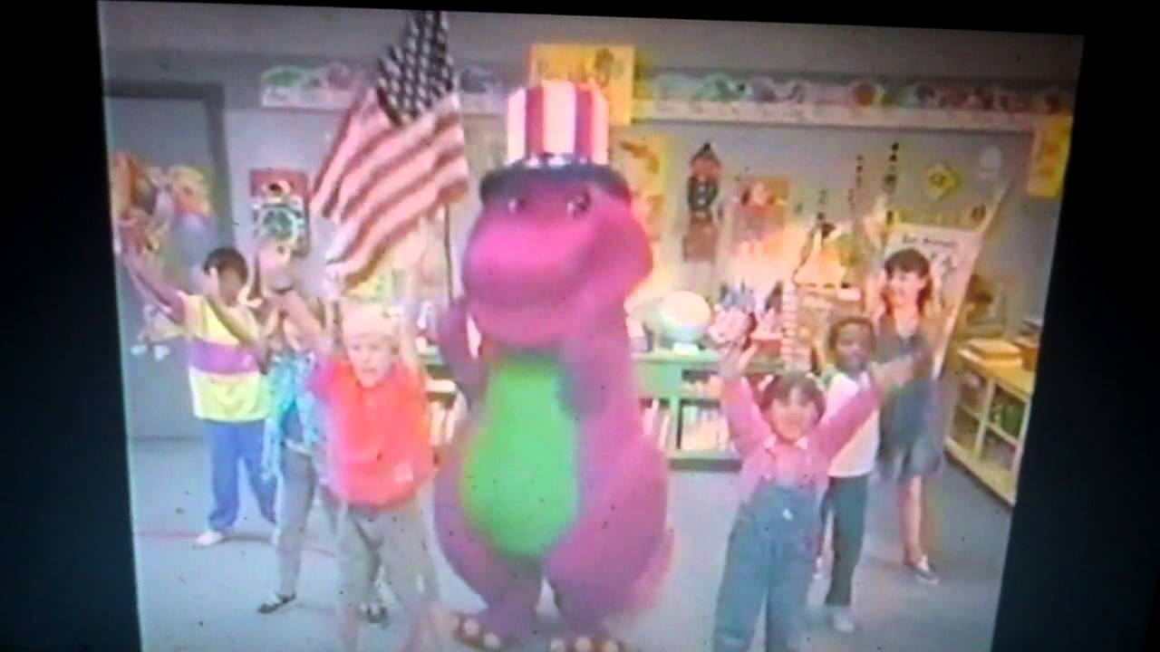 Barney and the backyard gang You39;re a grand old flag  YouTube