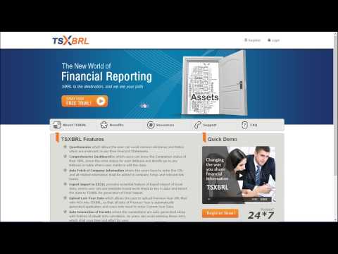 XBRL Software Tool Demo, MCA XBRL Filings in India - TSXBRL