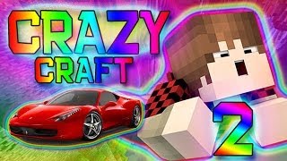 Minecraft: Crazy Craft 2.0 Modded Survival w/Mitch! Ep. 2 Part 2 - Ferrari Car!