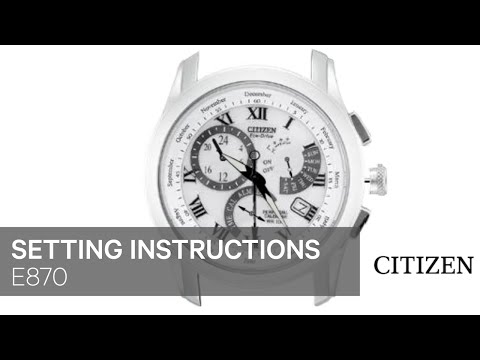 CITIZEN E870 Setting Instruction - YouTube