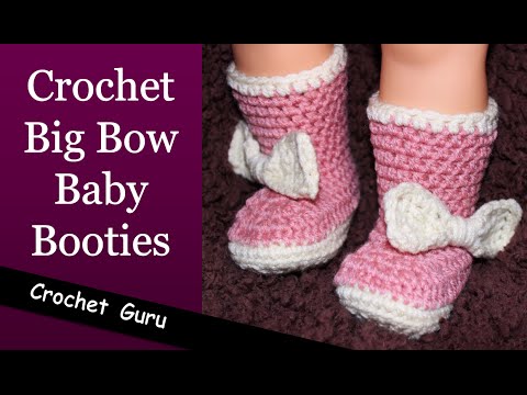 YouTube Crochet Baby Booties