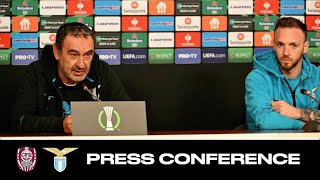 Cluj-Lazio | Mister Sarri e Lazzari in conferenza stampa