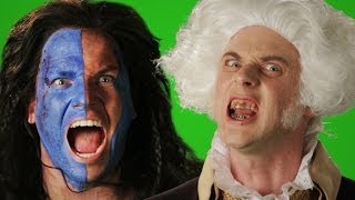 George Washington vs William Wallace. Behind the Scenes of Epic Rap Battles of History.