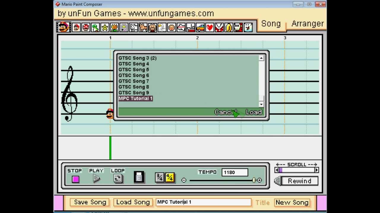 Mario Paint Composer 2.0 TUTORIAL EN ESPAÑOL - YouTube