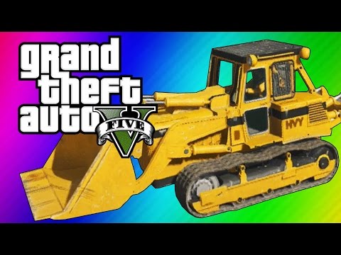 GTA 5 Online: 2 Fun Jobs! - Pool Divers & Vehicle Bouncy Castle! (GTA 5 Funny Moments)
