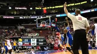 Andre Iguodala sick behind the back pass vs Sixers | PHI-GSW Nov.4.2013