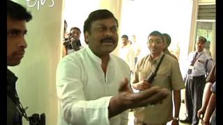 Actor Chiranjeevi and His Family Forcibly Sent To Que Line For Voting