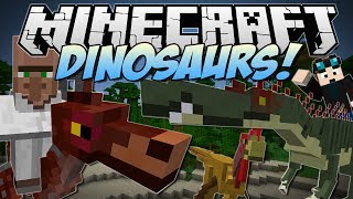 Minecraft | DINOSAURS! (Enter the Jurassic Dimension!) | Mod Showcase