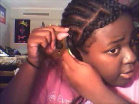 Crochet Braids- Kanekalon Hair Straight w/ Leave Out - YouTube