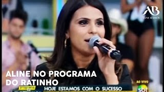 Mensagem de Aline Barros no Programa do Ratinho