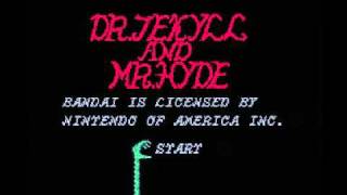 Start Screen for NES game 'Dr. Jekyll and Mr. Hyde'