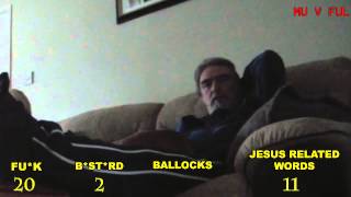 Dad Reacts to Man United V Fulham match (hidden camera)