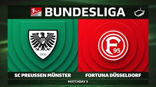 SC Preußen Münster vs. Fortuna Düsseldorf | Matchday 5 — Bundesliga 2 2025/26