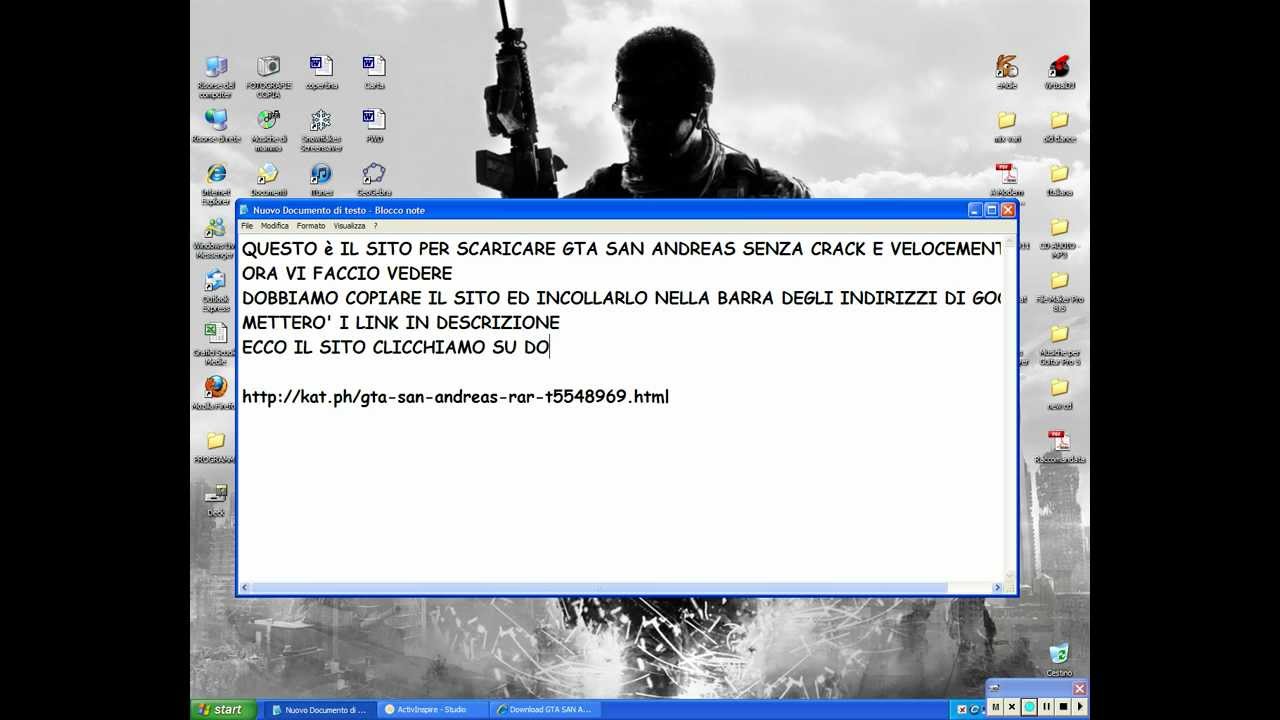 Come Scaricare GTA SAN ANDREAS per pc [HD] - YouTube